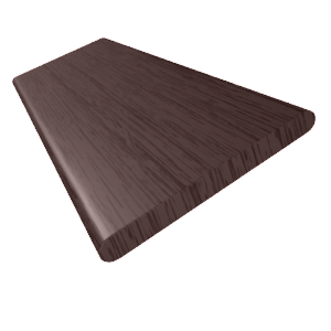 コードレス ラスティック ウォルナット ウッドブラインド サンプルの写真