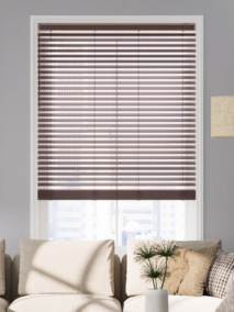 コードレス ラスティック ウォルナット ウッドブラインド サムネイル写真