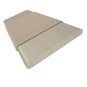 コードレス シンプル オフホワイト＆アイボリー ウッドブラインド サンプルの写真