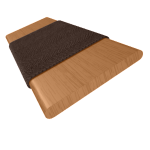 コードレス シンプル ウォームメープル＆ブラウン ウッドブラインド サンプルの写真