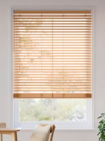 コードレス シンプル ウォームメープル ウッドブラインド サムネイル写真