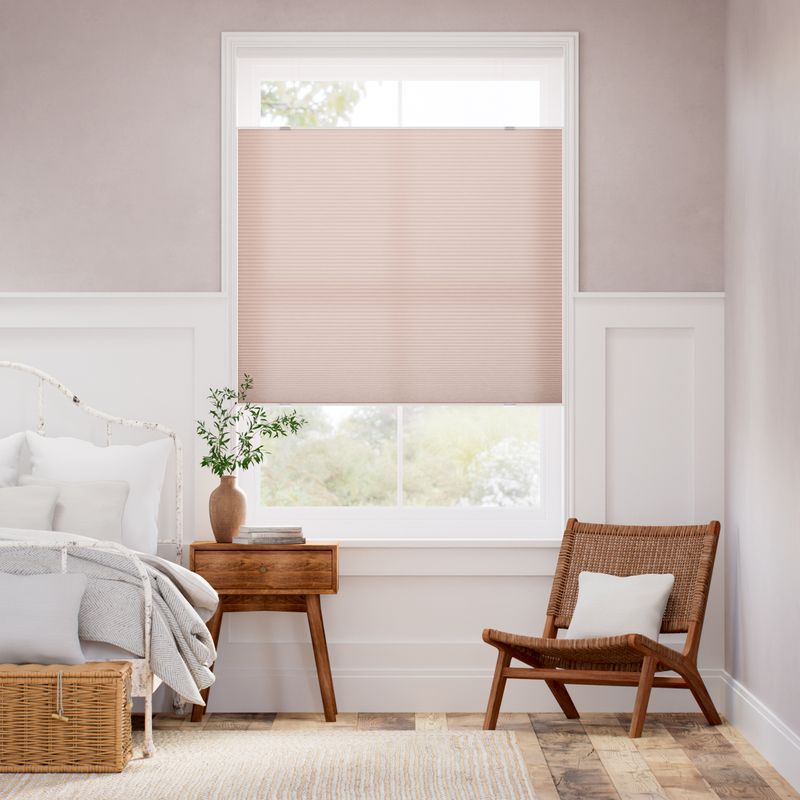 コードレス 採光 トップダウンハニカム ダスクピンク ハニカムシェード