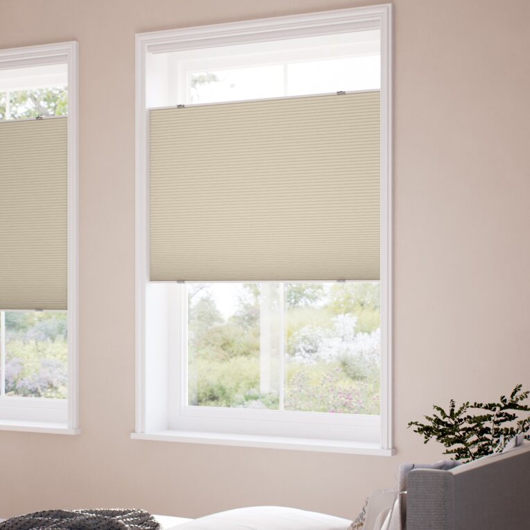 コードレス 遮光 トップダウンハニカム ベージュ ハニカムシェード