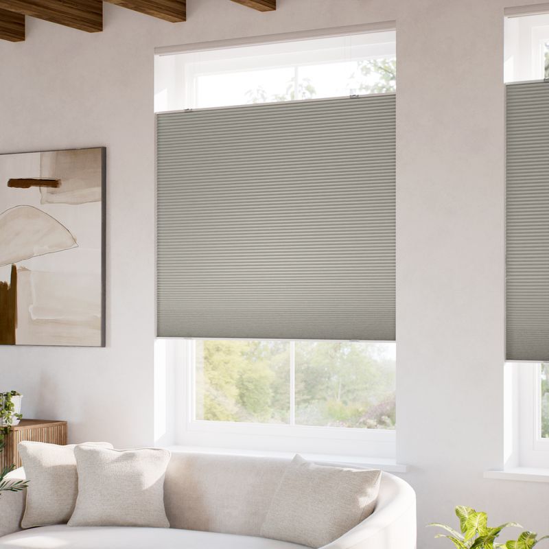 コードレス 遮光 トップダウンハニカム ゲインズボログレー ハニカム