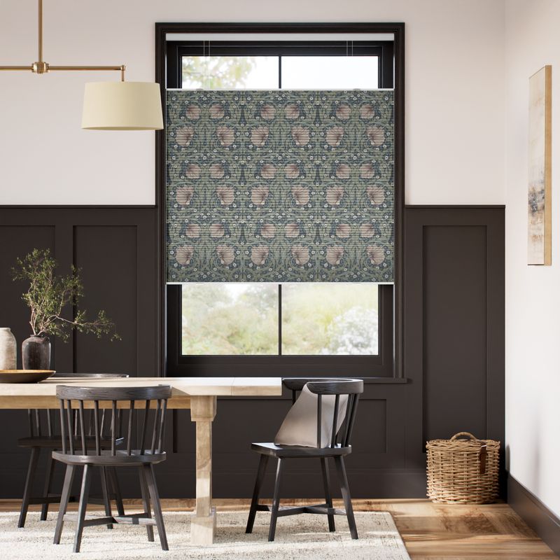 コードレス 遮光トップダウンハニカム ウィリアムモリス ピンパーネル ブラッシュ シェード