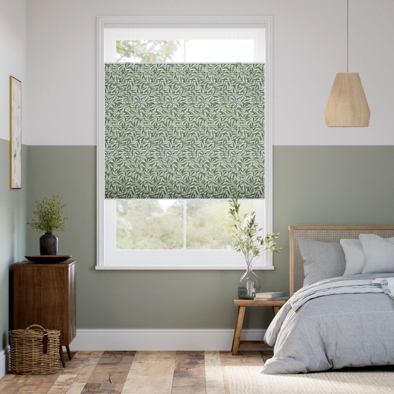 コードレス 遮光トップダウンハニカム ウィリアムモリス ウイローバウ バイン シェード