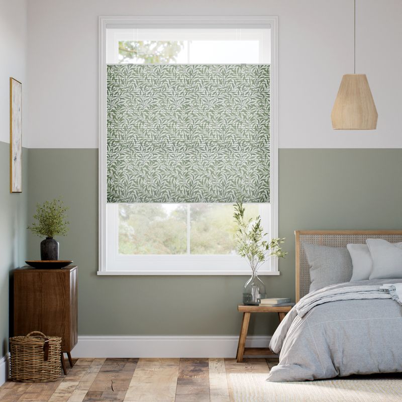 コードレス 採光トップダウンハニカム ウィリアムモリス ウイローバウ バイン シェード