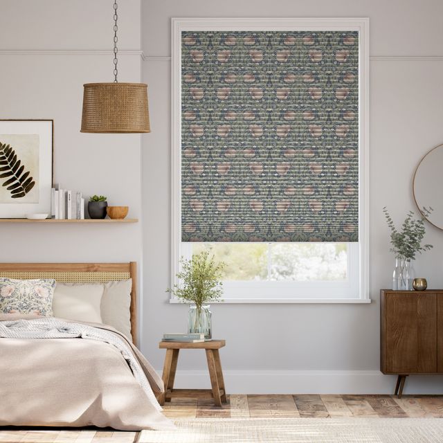 コードレス遮光ハニカム ウィリアムモリス ピンパーネル ブラッシュ シェード