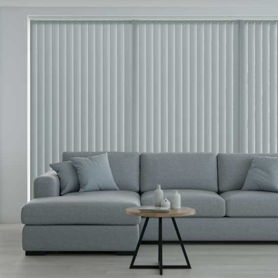 レール無し　白 バーチカルブラインド ニチベイのバーチカルブラインド シングルミニマルウエイトで2