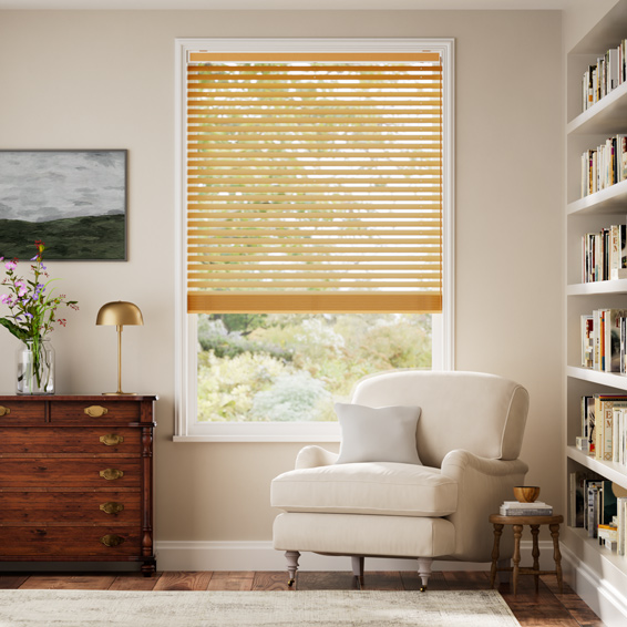 【カーテンレール可】ラスティック ヨーロピアンオーク ウッドブラインド