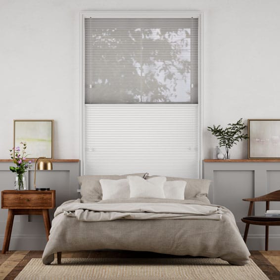 カーテンレール可】ツインハニカム シアーダヴ ハニカムシェード