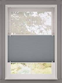 【カーテンレール可】ツインハニカム シアースレートブルー ツインハニカムシェード サムネイル写真