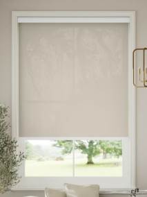 【カーテンレール可】非遮光テクスチャードアイボリー ロールスクリーン サムネイル写真