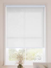 【カーテンレール可】非遮光 アイスホワイト ロールスクリーン サムネイル写真