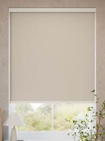 【カーテンレール可】遮光 アイボリー ロールスクリーン サムネイル写真