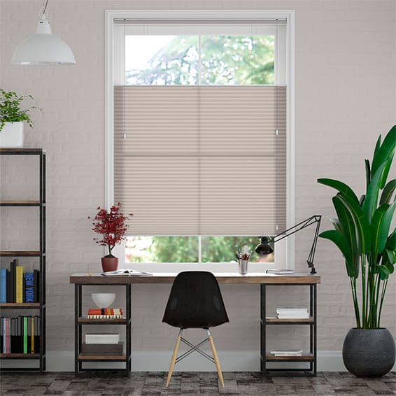 【カーテンレール可】採光トップダウンハニカム マッシュルーム シェード