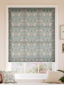 【カーテンレール可】採光ハニカム ウィリアムモリス ピンパーネル ブラッシュ ハニカムシェード サムネイル写真