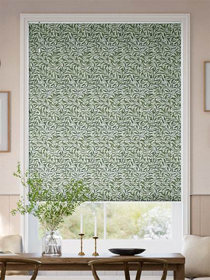 【カーテンレール可】遮光ハニカム ウィリアムモリス ウイローバウ バイン ハニカムシェード サムネイル写真