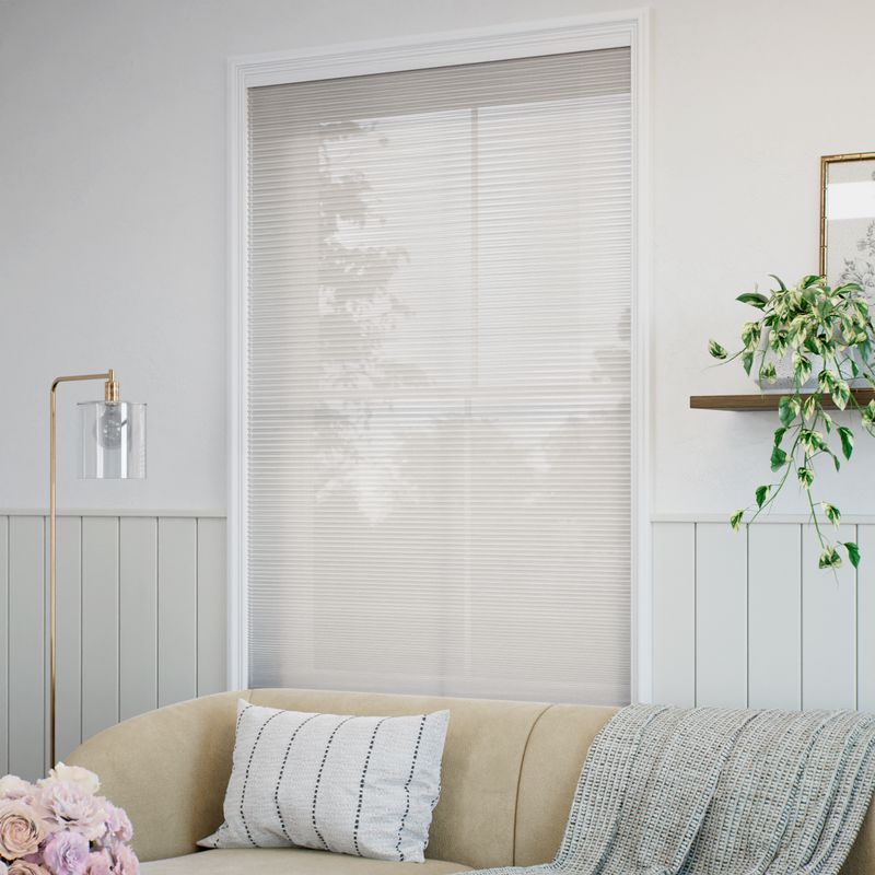 コードレス リネンツインハニカム リネンクリアホワイト