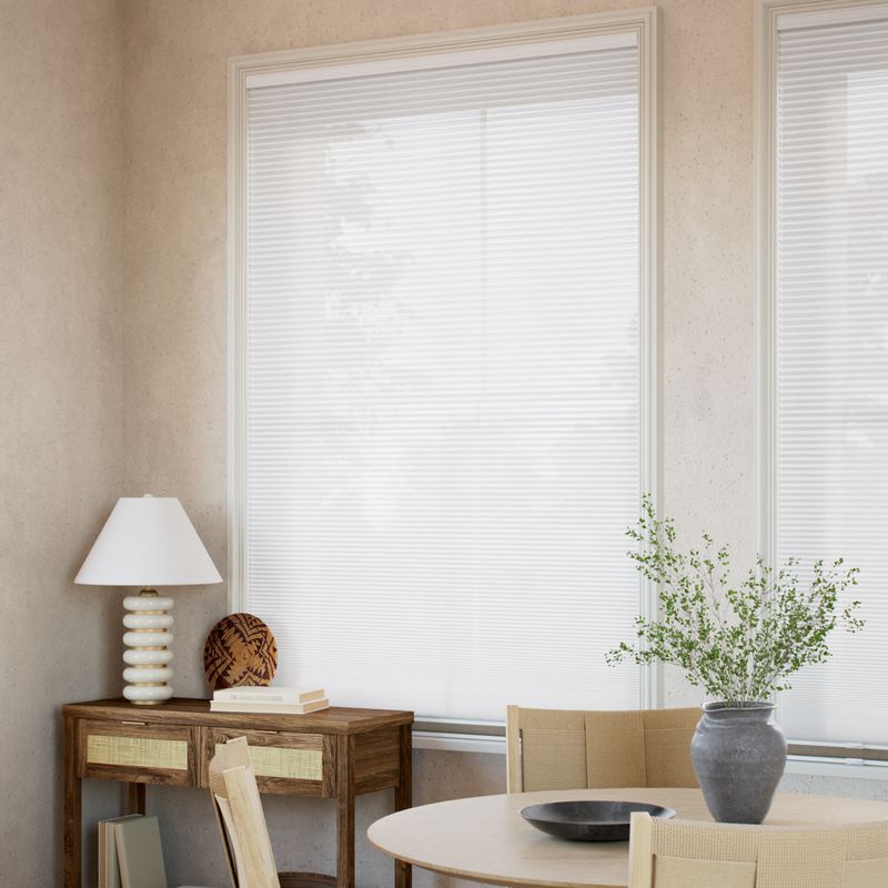 コードレス リネンツインハニカム リネンシアークリアホワイト