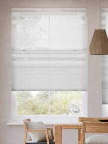 コードレス リネンツインハニカム リネンシアークリアホワイト × リネンホワイト ツインハニカムシェード サムネイル写真