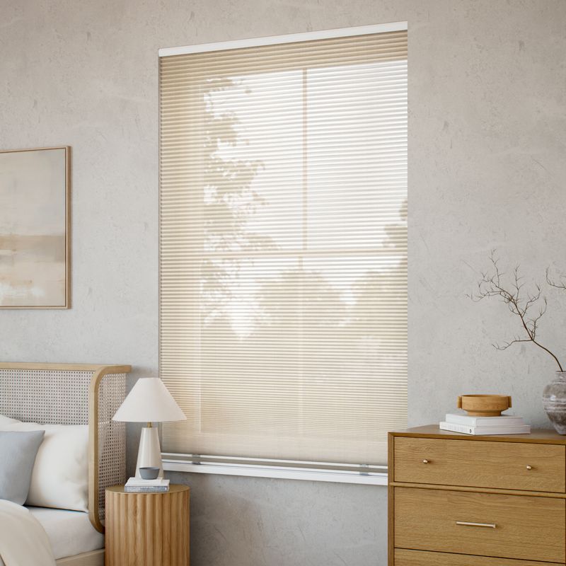 未使用 ハニカムシェード シアーベージュ 170×170 高耐久断熱カーテン