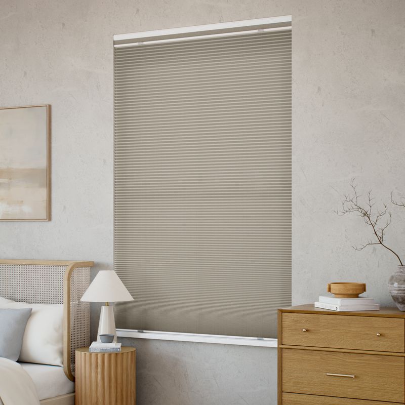 コードレス リネンツインハニカム リネンシアーローズベージュ