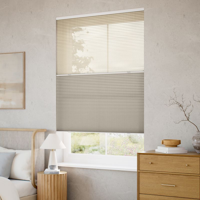 コードレス リネンツインハニカム リネンシアーローズベージュ