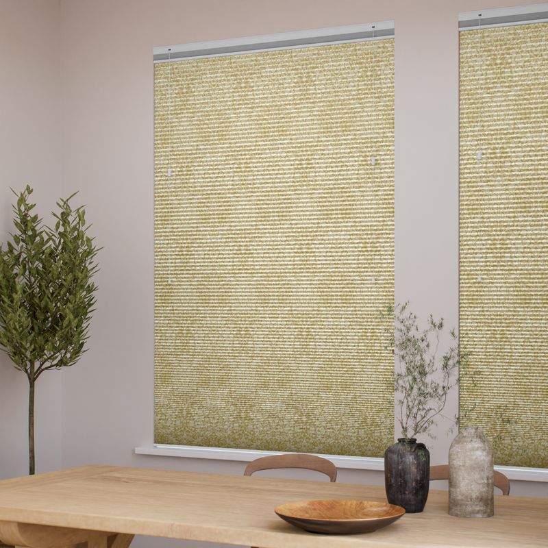 ツインハニカム ウィリアムモリス ブラックソーン サフラン シェード