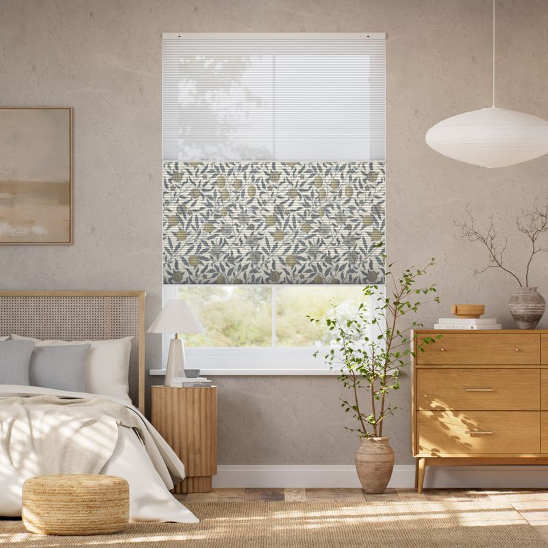 ツインハニカム シアー ウィリアムモリス フルーツ プリムローズ シェード