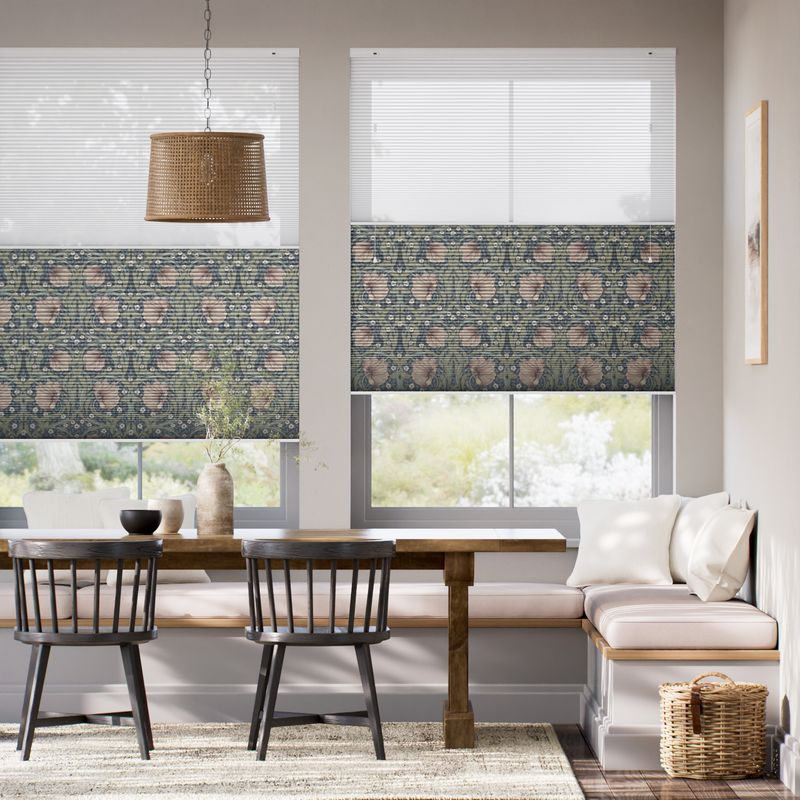 ツインハニカム シアー ウィリアムモリス ピンパーネル ブラッシュ シェード