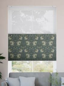 ツインハニカム シアー ウィリアムモリス ピンパーネル セージ ツインハニカムシェード サムネイル写真