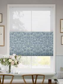 ツインハニカム シアー ウィリアムモリス サンフラワー ビンテージブルー ツインハニカムシェード サムネイル写真