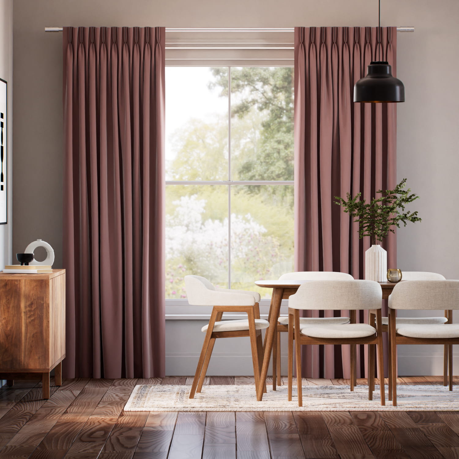 遮光 くりいろ カーテン