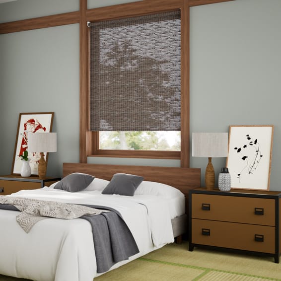 ドラド ウォルナット すだれ ロールスクリーン