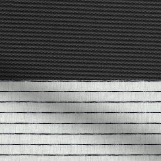 つっぱり式 電動】遮光ブラック＆ピッチブラック ダブルロールスクリーン