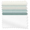 ホライズン 遮光アズア＆ホワイト ダブルロールスクリーン サンプルの写真