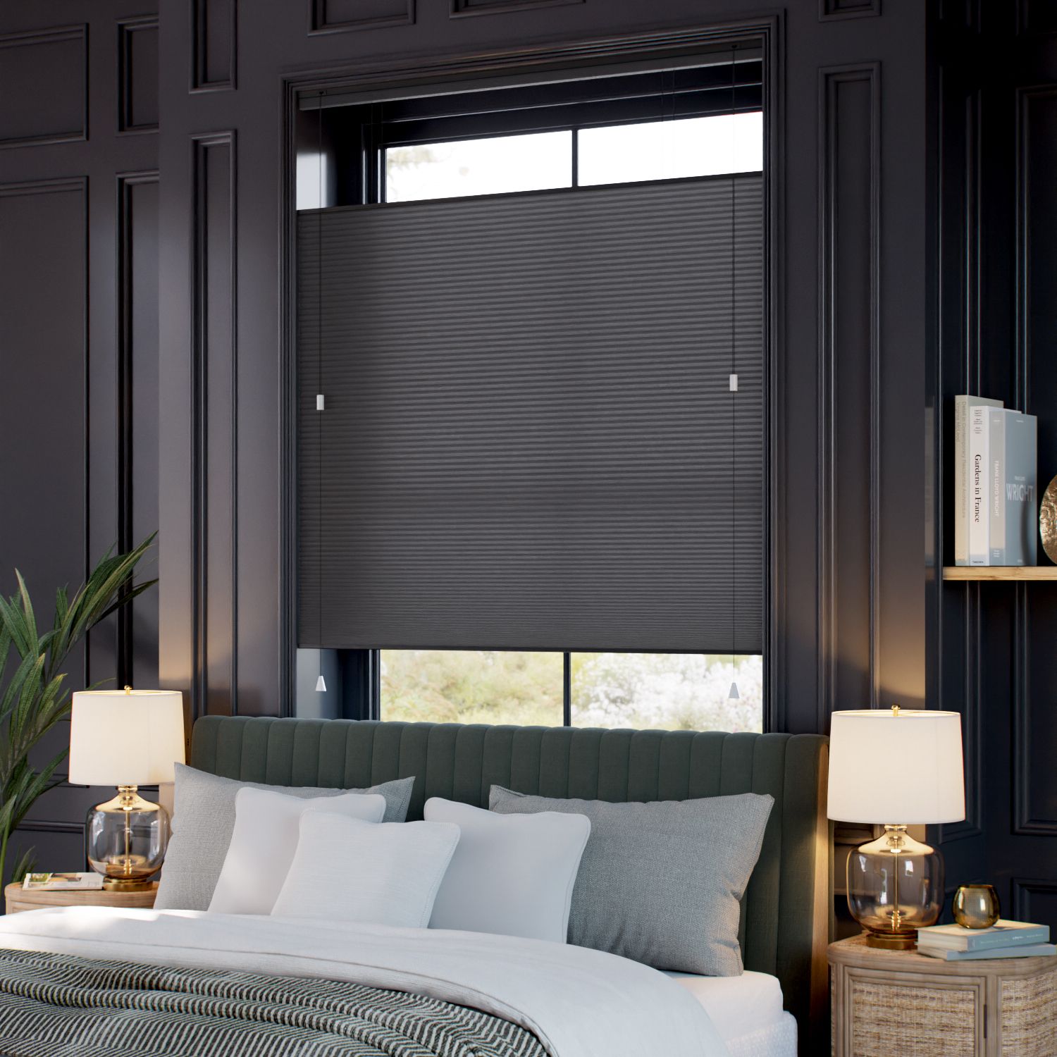 採光トップダウンハニカム アンスラサイト トップダウンハニカム