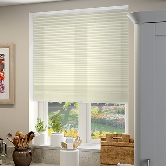 コードレス採光ハニカム クロテッドクリーム ハニカムシェード