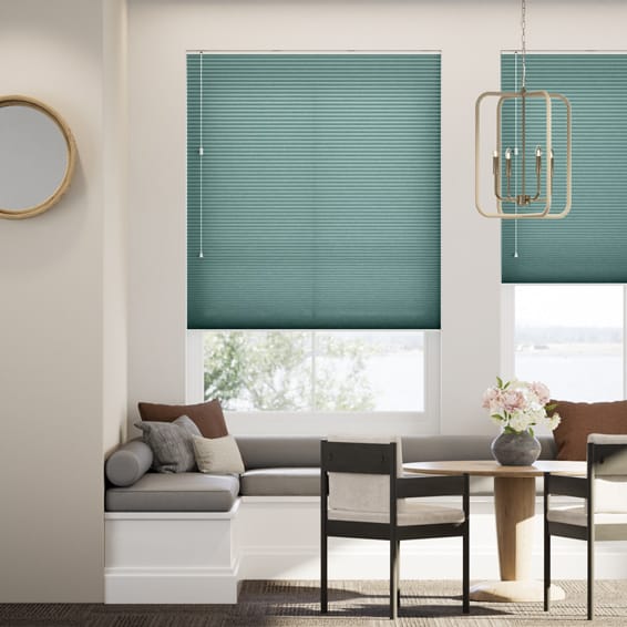 採光リネンハニカム シアーグリーン ハニカムシェード