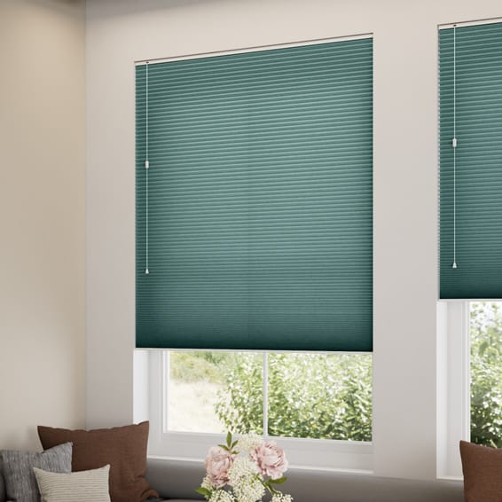 採光リネンハニカム シアーグリーン ハニカムシェード