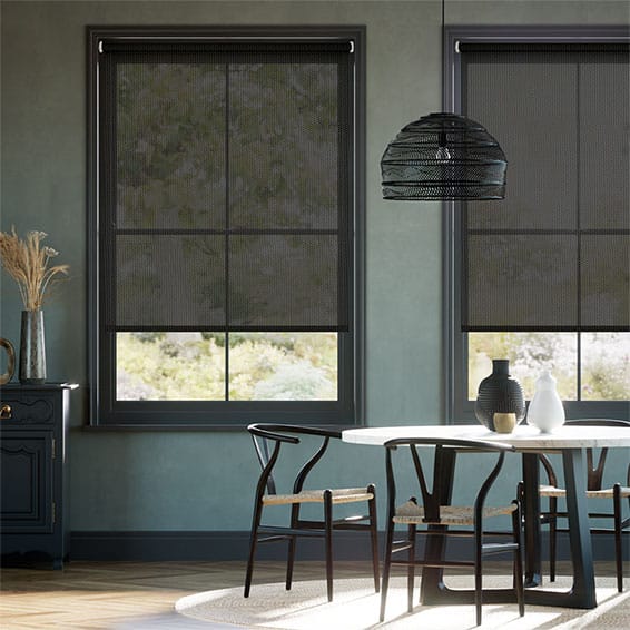 電動 オキュラス ブラック ロールスクリーン