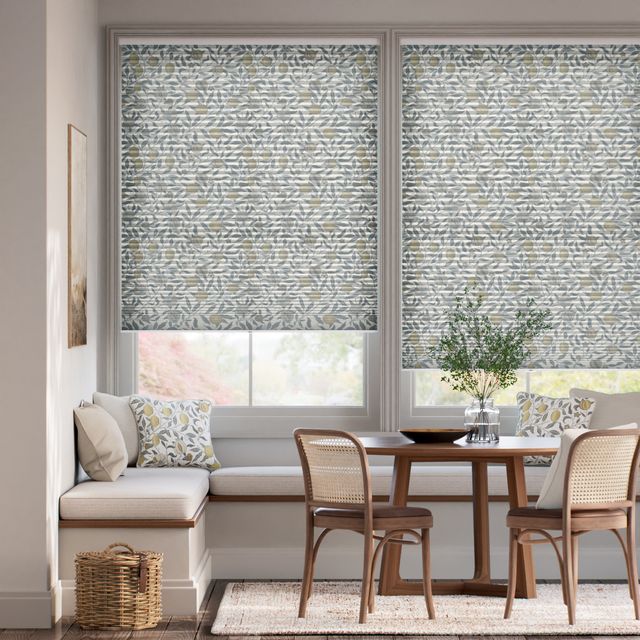 電動 採光ハニカム ウィリアムモリス フルーツ プリムローズ シェード