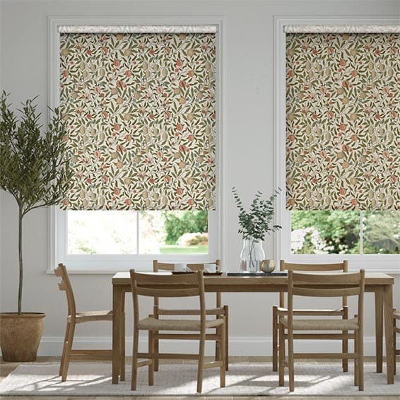 電動 ウィリアムモリス フルーツ オータム ロールスクリーン