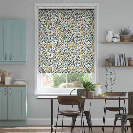 電動 ウィリアムモリス フルーツ シトラス ロールスクリーン