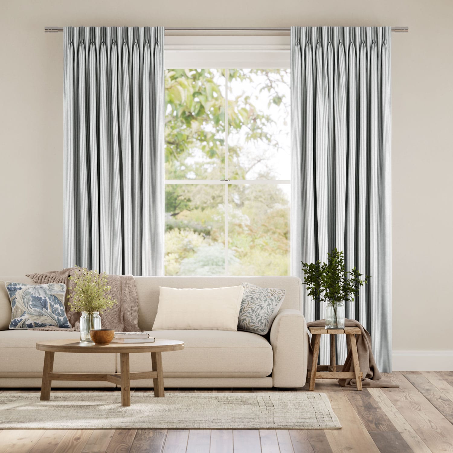 エラストライプ　ストーム  カーテン