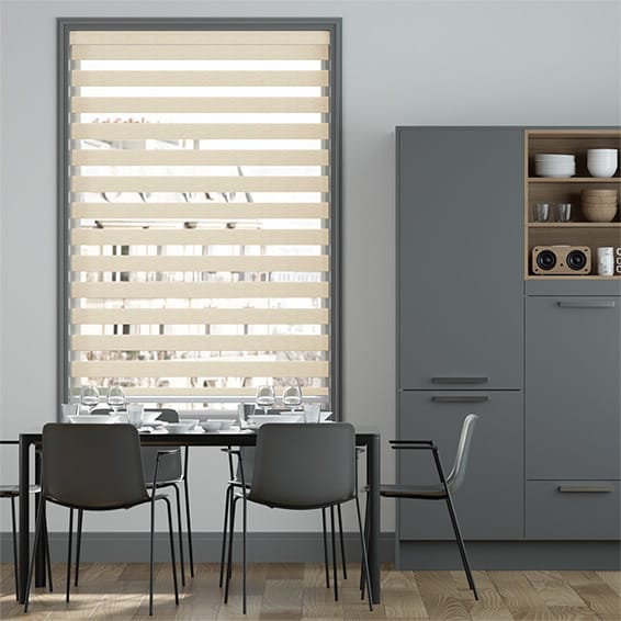 ゼブラ  アーモンド 調光ロールスクリーン