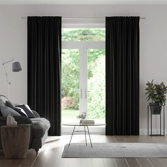 エタニティリネン　チャコール カーテン