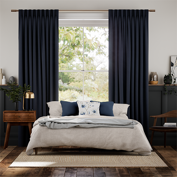 エッタ インディゴ カーテン