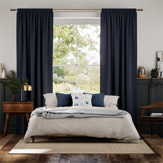 エッタ インディゴ カーテン